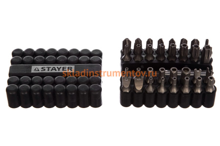 Биты специальные Cr-V, 33 предмета STAYER Master 26084-H33