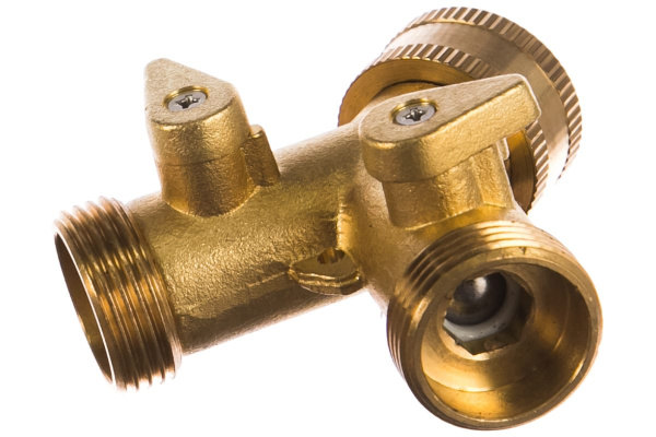 Разветвитель 2-х канальный латунный (G3/4") PALISAD 66523