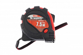 Рулетка 7.5 м х 25 мм Status magnet 3 fixations MATRIX 31006