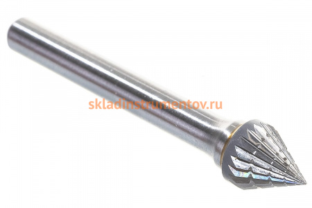 Бор-фреза форма J зенкер с вершиной 60 градусов (9.6x8 мм, хвостовик 6 мм) D.BOR 9F-19096K02D