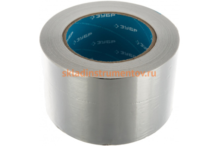 Лента алюминиевая клеящая (75 мм; 50 м) Зубр 12262-75-50