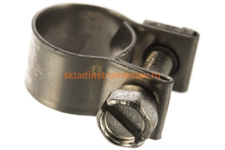 Металлические хомуты СИБРТЕХ, MINI 10-12мм, ширина 9мм, винтовой, W4, 2шт, 475033