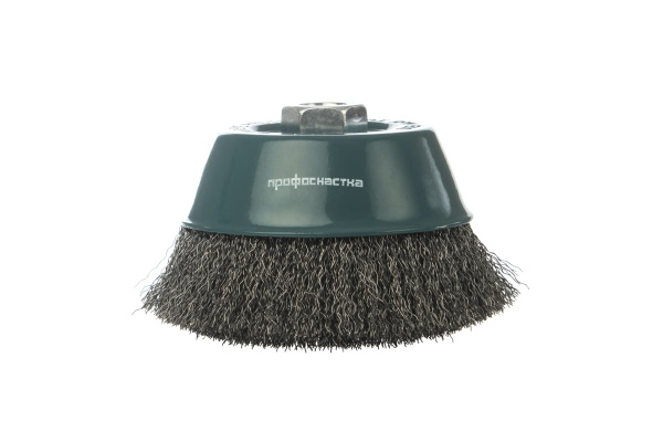 Щетка чашечная с гофрированной стальной проволокой Мастер 005 (125 мм; М14) Профоснастка 20101005