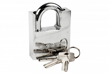 Навесной замок с дополнительной защитой 60 мм ЗУБР ЭКСПЕРТ 37223-60