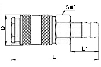 Переходник рапид "мама"-ёлочка (6 мм) 112 C/1 GAV 38867