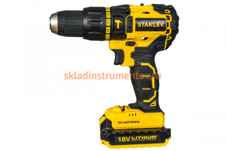 Бесщеточная ударная дрель-шуруповерт Stanley SBH20S2K