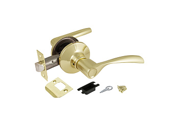 Ручка защелка AJAX 6010 PB-P без фик. золото 39517