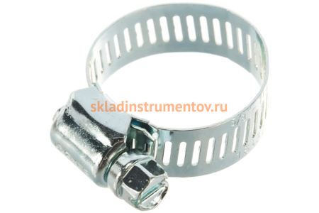 Стальные хомуты Зубр МАСТЕР с просечной лентой ПЛ-12,7, 16-32мм, 100шт 37805-016-32-100