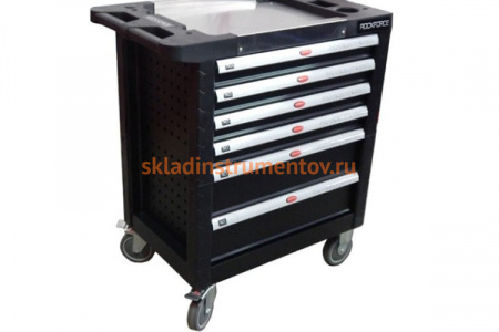 Инструментальная тележка ROCKFORCE 6 секций с пластиковой защитой корпуса RF-1141116