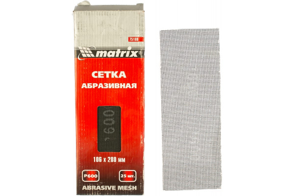 Сетка абразивная (280х106 мм; P600; 25 шт.) MATRIX 75188
