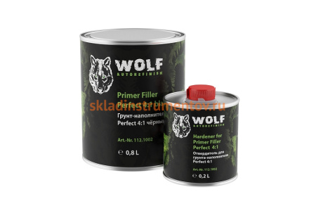 Грунт-наполнитель Wolf Perfect Filler 4:1, чёрный 112.1002