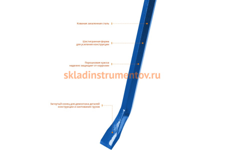 Монтировка-лом Зубр ТИТАН 600 мм, шестигранная 21803-60_z01