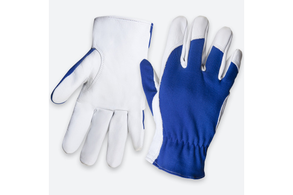 Кожаные перчатки Jeta Safety Locksmith синий/белый JLE321-10/XL