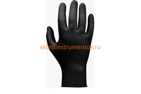 Нескользящие одноразовые нитриловые перчатки Jeta Safety JSN 50 NATRIXBL07/S