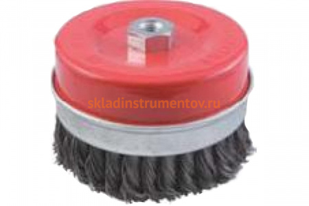 Корщетка чашечная усиленная (65 мм; М14) для УШМ Контрфорс 106806