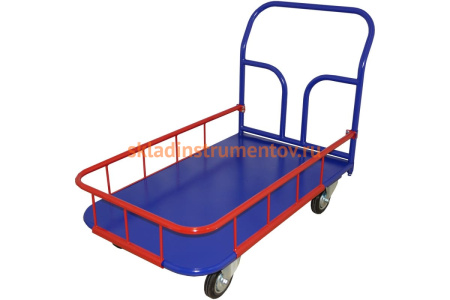 Тележка RUSKLAD ТПБ 9 (500x1000) d160мм платформенная с бортиком Тележка RUSKLAD ТПБ 9 (500x1000) d160мм платформенная с бортиком