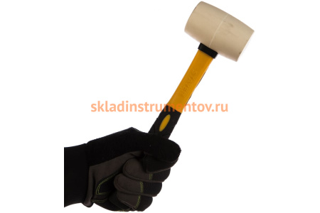 Резиновая белая киянка с фибергласовой ручкой 230г STAYER PROFI 20533-230