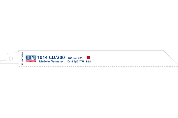 Полотно универсальное 1014 CD/200 Bi-metall (5 шт; 200х19х1.27 мм; 180 мм; 10/14 TPI) WILPU 1357000005