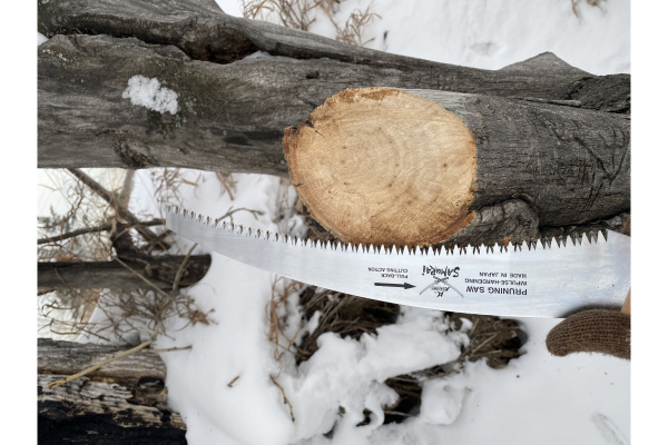 Усиленная пила изогнутое полотно, деревянная ручка SAMURAI W-330-LH 2