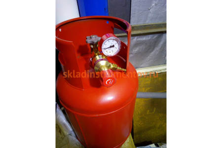 Баллон пропановый 27 л с вентилем ВБК НЗГА с предохранительным клапаном Спец СВ-БАЛ27ВБКН
