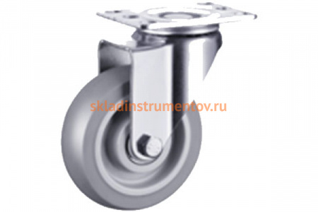 Колесо аппаратное поворотное из термопластичной резины 340100S (100 мм; 130 кг) А5 1005809