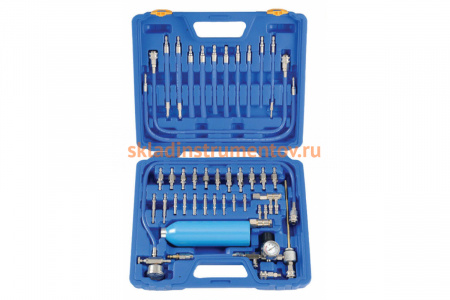 Набор для промывки инжекторов с баллоном и контрольными тестерами в кейсе 40 предметов FORCE 940G1