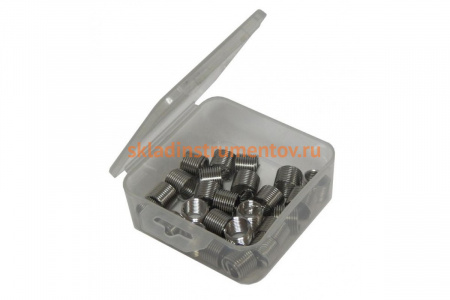 Набор резьбовых вставок (25 пр, M10х1.25 мм) в пластиковом футляре Rockforce RF-924U2A