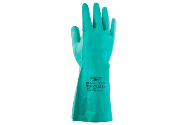 Нитриловые химические перчатки JetaSafety JN711-XL