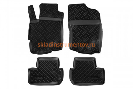 Ковры в салон Airline для Mitsubishi Lancer X 07- (комплект из 4 шт.) ACM-PS-47