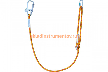 Строп из регулируемого каната 2 м с монтажным и соединительным карабином ПРОГРЕСС СЕФЕТИ Строп Врег+Кс