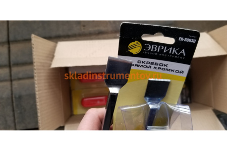 Скребок с прямой кромкой ЭВРИКА лезвие 25.4 мм., длина 27см ER-86038