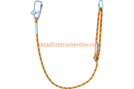 Строп из регулируемого каната 2 м с монтажным и соединительным карабином ПРОГРЕСС СЕФЕТИ Строп Врег+Кс