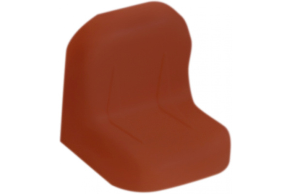 Уголок с заглушкой MFK-TORG 24х24х25х1.2 красное дерево 3 24 24 3