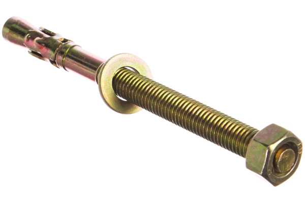 Клиновой анкер Зубр М12x150 мм, 10 шт, желтопассивированный 302032-12-150