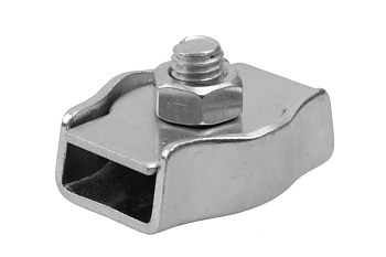 Зажим троса Зубр одинарный, оцинкованный, 6мм, ТФ5, 50 шт 4-304435-06