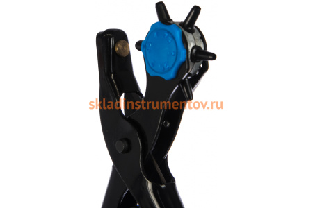 Револьверный дырокол Зубр Эксперт 6 в 1 для кожи с двурычажным механизмом 2-4.5 мм 22947