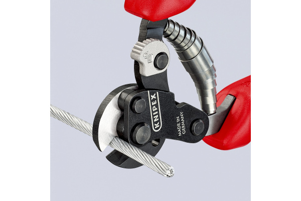 Тросорез KNIPEX рез: кабель 6 мм, особо прочный трос 1960 Нм L-160 мм KN-9562160SB