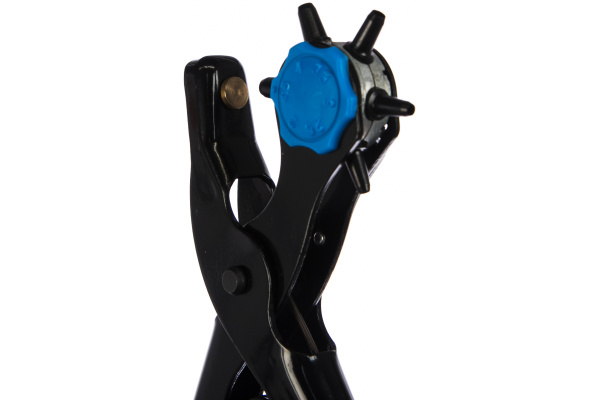 Револьверный дырокол Зубр Эксперт 6 в 1 для кожи с двурычажным механизмом 2-4.5 мм 22947