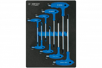 Набор ключей TORX L-тип, ложемент, 8 предметов KING TONY 9-22308PRV