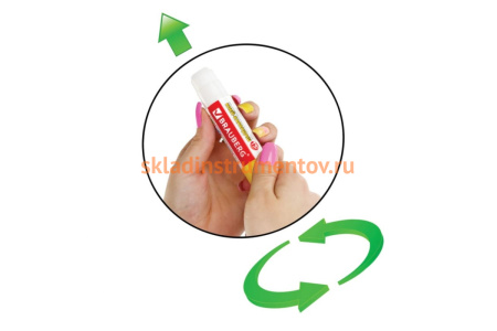 Клей-карандаш BRAUBERG 15 г, Смайлики 224338