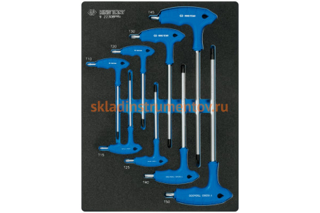 Набор ключей TORX L-тип, ложемент, 8 предметов KING TONY 9-22308PRV
