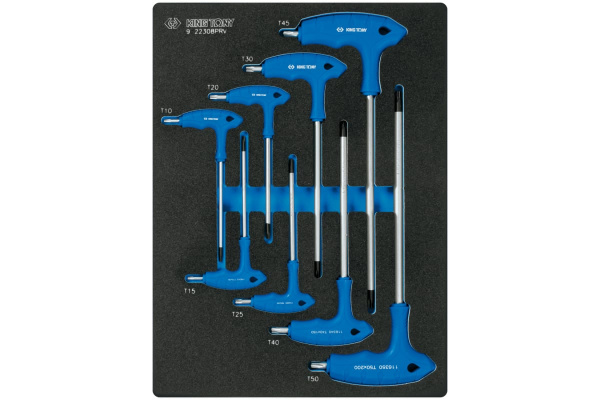 Набор ключей TORX L-тип, ложемент, 8 предметов KING TONY 9-22308PRV