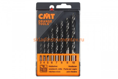 Набор свёрл по дереву (3-10 мм) 8 шт. CMT 517.002.00