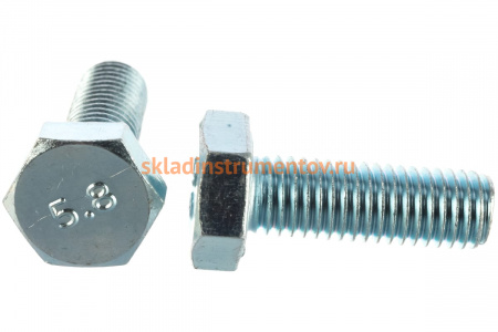 Болт ЗУБР ГОСТ 7798-70, M10 x 30 мм, 5 шт, кл. пр. 5.8, оцинкованный, 303086-10-030