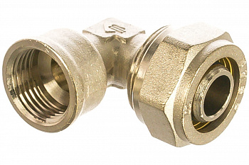 Уголок соединительный (20 мм; 1/2"; цанга-гайка) для трубопровода Зубр 51410-20-1/2