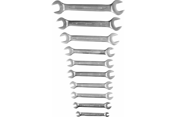 Набор рожковых гаечных ключей 6х24мм, 10шт Зубр ПРОФИ 27027-H10
