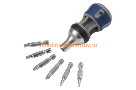 Отвёртка со сменными вставками МАСТАК 7 в 1 049-7B