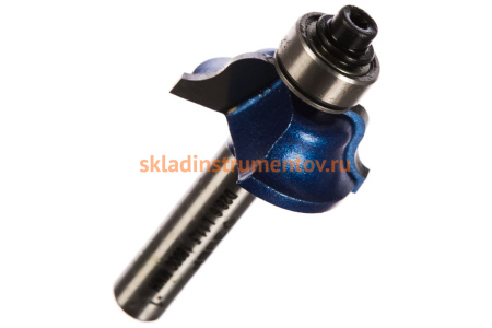 Фреза кромочная калевочная №6 ПРОФЕССИОНАЛ (28.6х12х55 мм; R4.8 мм; хвостовик 8 мм) Зубр 28707-28.6