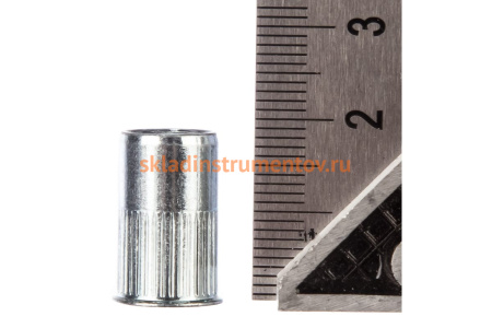 Заклепка резьбовая стальная цилиндрическая с насечкой (50 шт; М8; уменьшенный борт) MESSER 212208S-50