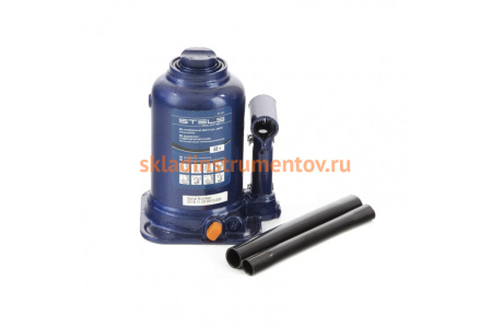 Гидравлический бутылочный телескопический домкрат 8 т, подъем 170-430 мм STELS 51147